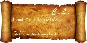Czmór László névjegykártya